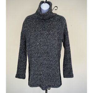 Splendid Gray Tweed Turtleneck Sweater